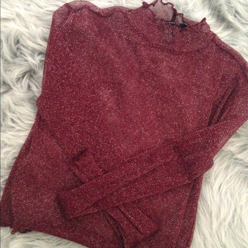 Long-Sleeved Sparkle Top {Forever 21}